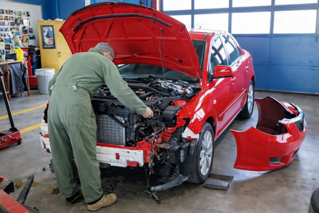 mazda front end collision repair