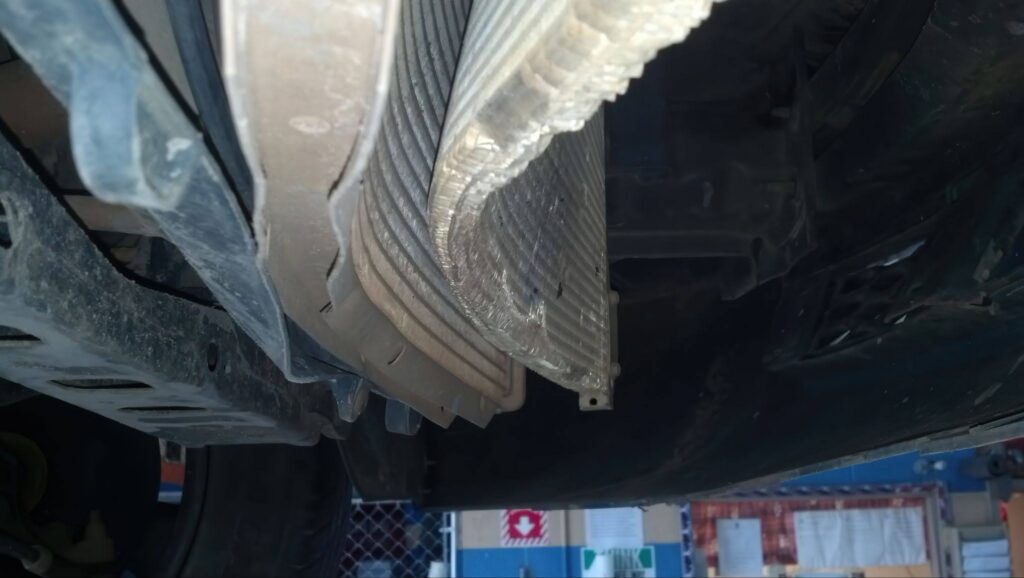 mazda radiator condenser impact damage