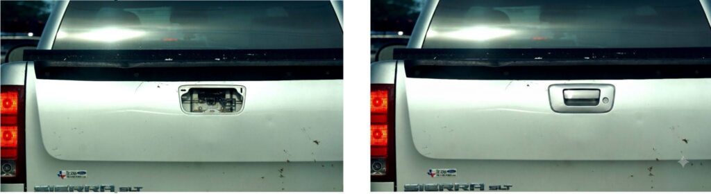 tailgate handle replacement before after