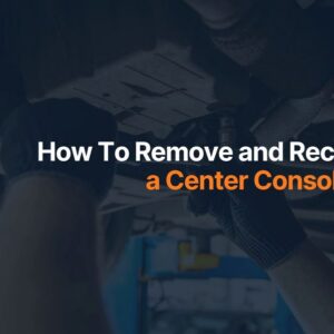 How To Remove and Recover a Center Console Lid