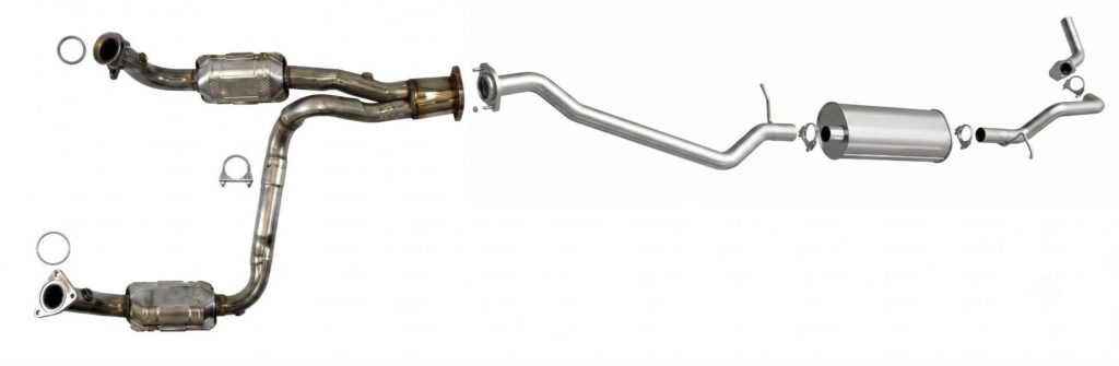 exhaust system components diagram