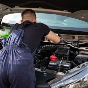 mechanic fixing intake manifold runner valve