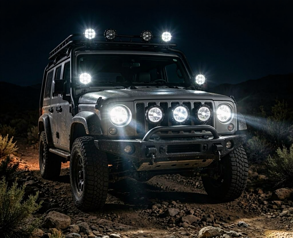 off road vehicle auxiliary driving lights