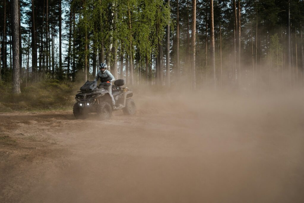 ATV in forest