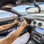 driving with the car dashboard seen 2