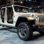 jeep gladiator on display