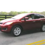 left front view of Mazda CX7