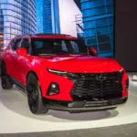 chevrolet blazer on display in a car show 1