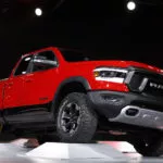 ram rebel on display in a car show
