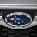 subaru logo on car grille