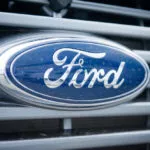 ford logo closeup