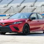 2020 toyota camry parked outside