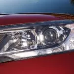 car headlight red