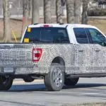 spy shot of ford f 150 rear shot