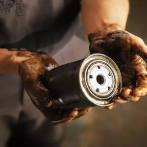 changing oil filter