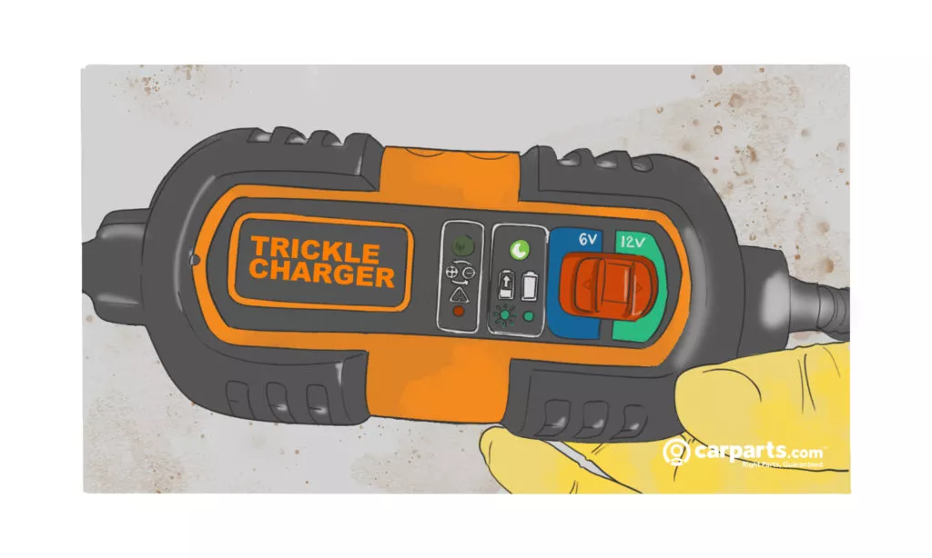 plug-in trickle charger for car battery