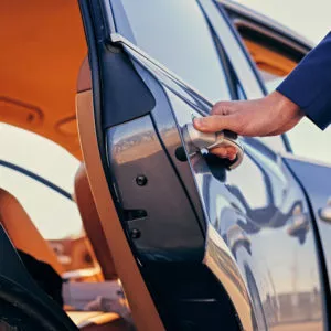 opening car door