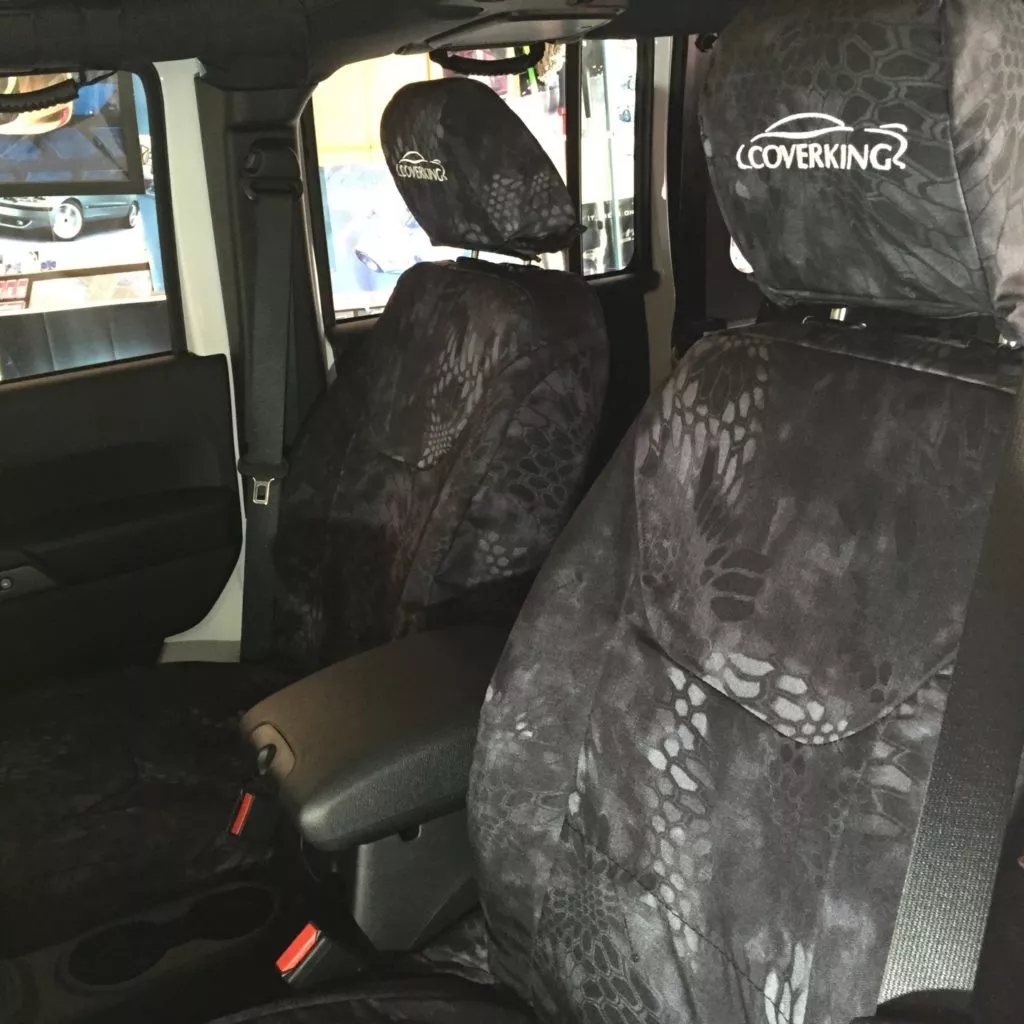 , JC Whitney 101 Sweepstakes Jeep Build &mdash; Episode 4: Coverking Skanda Typhon Kryptek Tactical Seat Covers