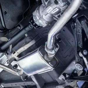 Automotive exhaust system in detail