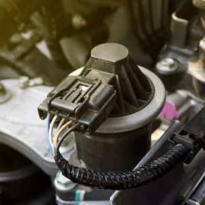 closeup of egr valve