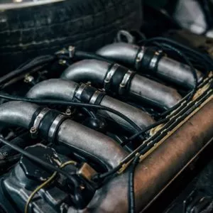 closeup of intake manifold