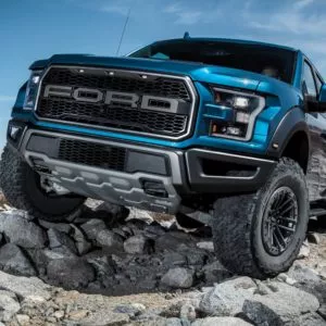 ford f 150 raptor on rocky road