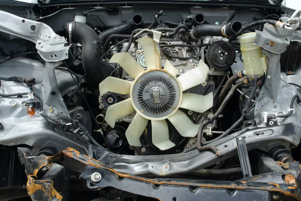 cooling fan of a car