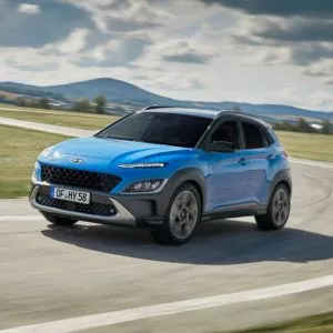 new hyundai kona on the road