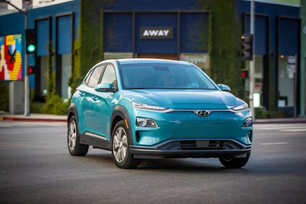 2020 hyundai kona electric on the road