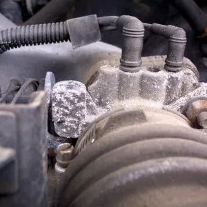closeup of maf sensor of a car