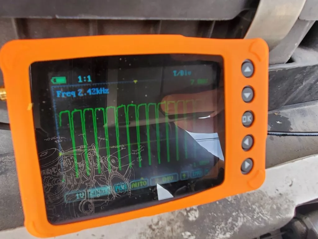 maf output oscilloscope