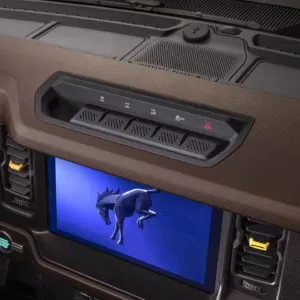 new ford bronco interior shot