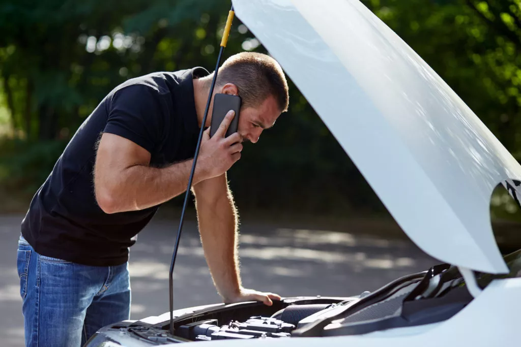 checking car engine
