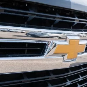 chevrolet truck grille with trademark logo