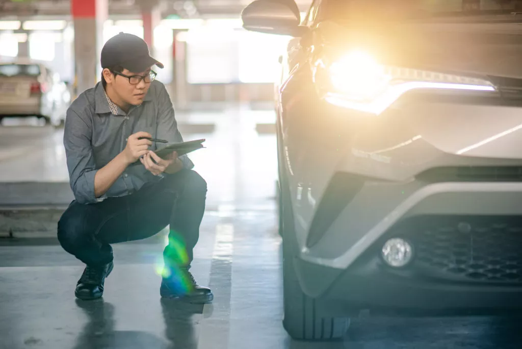 checking car light