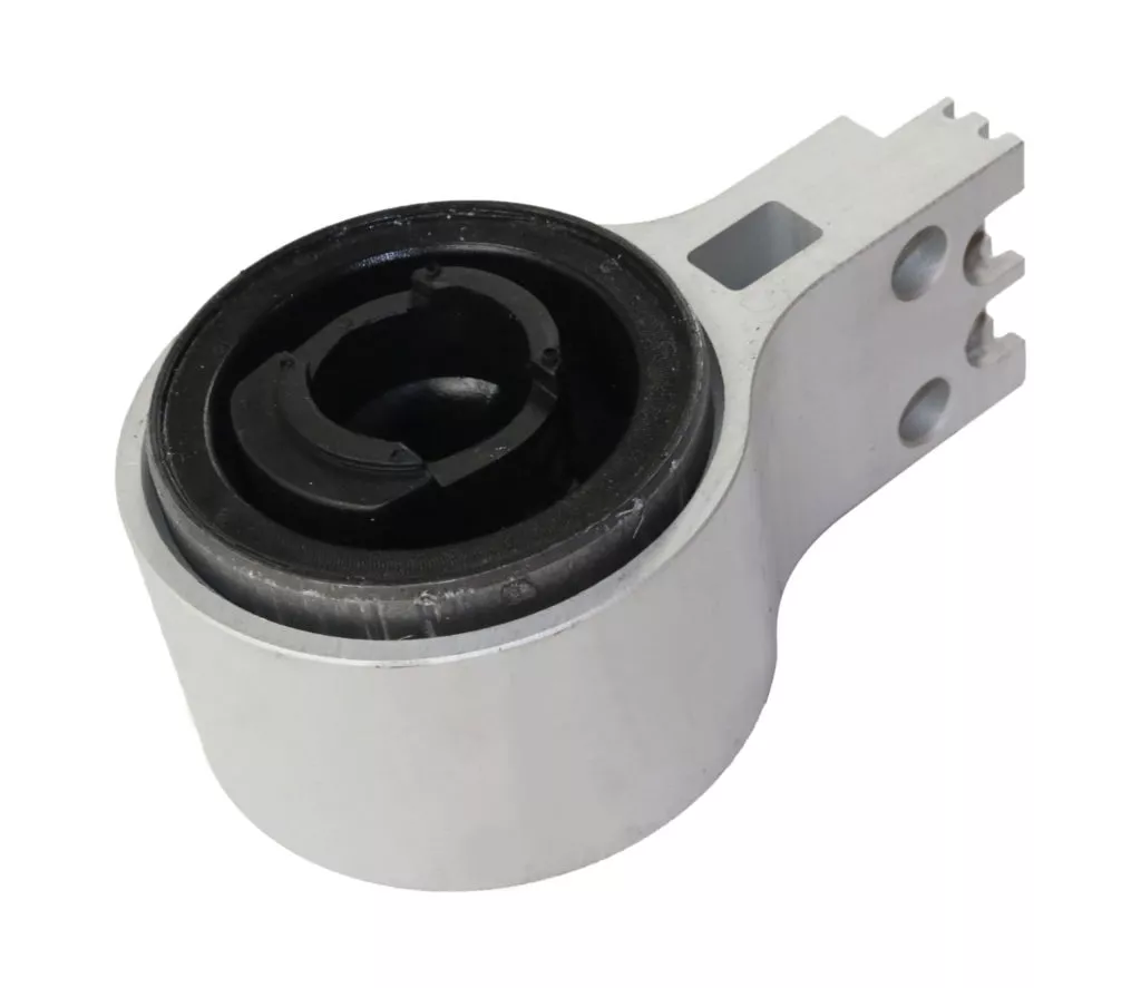 control arm bushing on white background