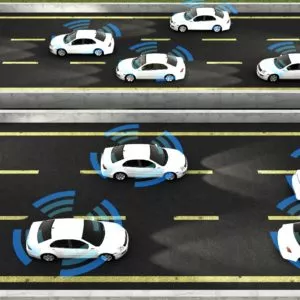 self driving cars on the road