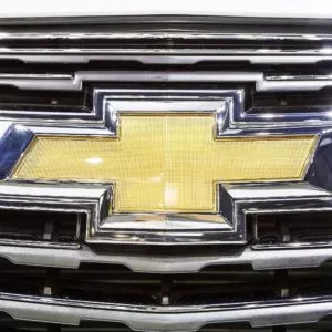 chevrolet logo on car grille