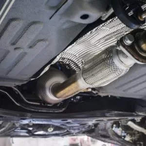 exhaust system of a car