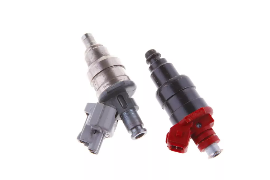 fuel injectors of a car