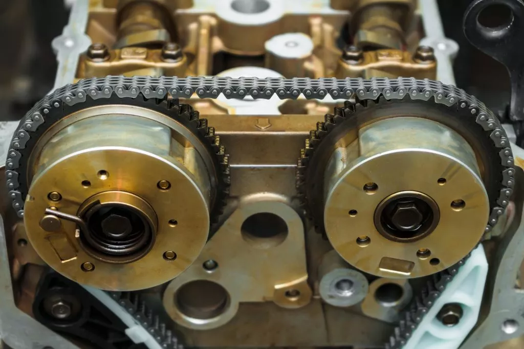 car gold colored timing chain