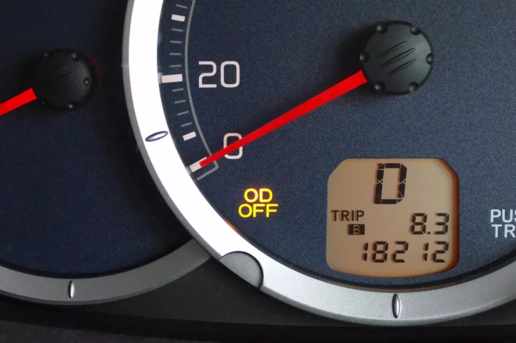 car overdrive turned off