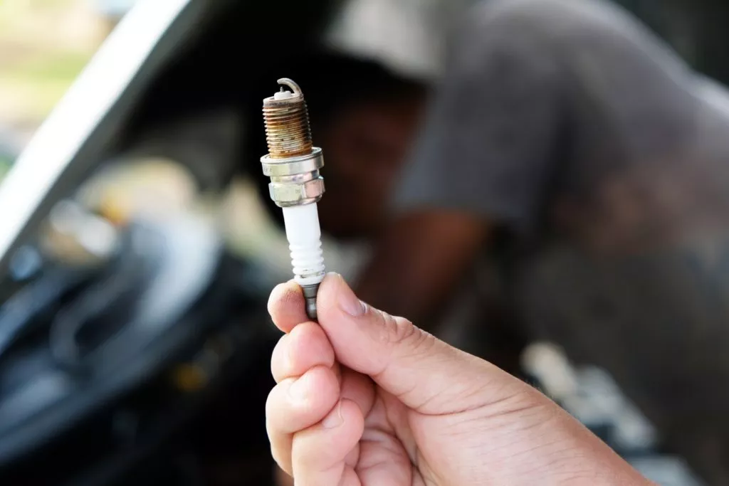worn out spark plug