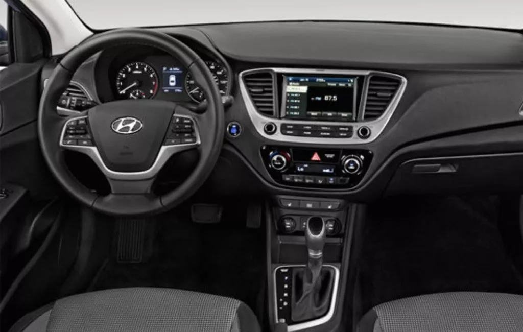 2020 hyundai accent interior