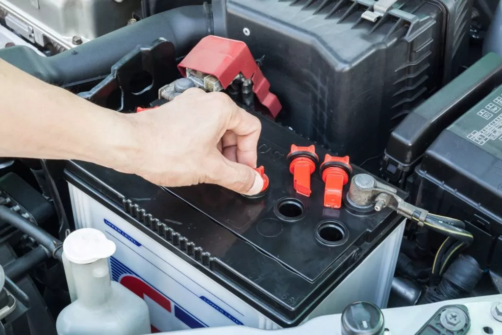 battery of a vehicle
