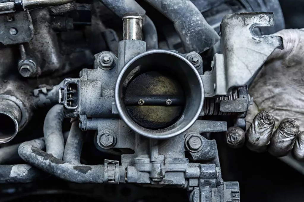 contaminated car throttle
