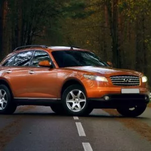 orange infiniti fx35
