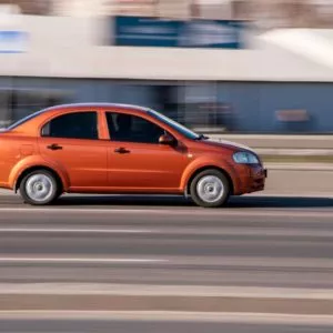 orange chevrolet aveo