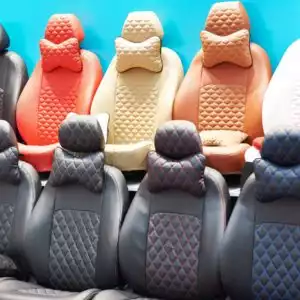 car seat covers lined up
