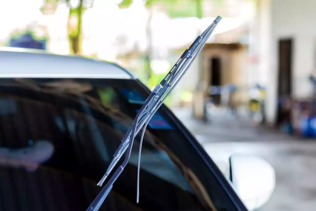 damaged wiper blades